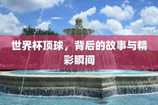 世界杯顶球，背后的故事与精彩瞬间眉山市正发家政服务有限公司