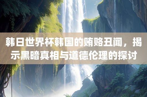 韩日世界杯韩国的贿赂丑闻，揭示黑暗真相与道德伦理的探讨眉山市正发家政服务有限公司