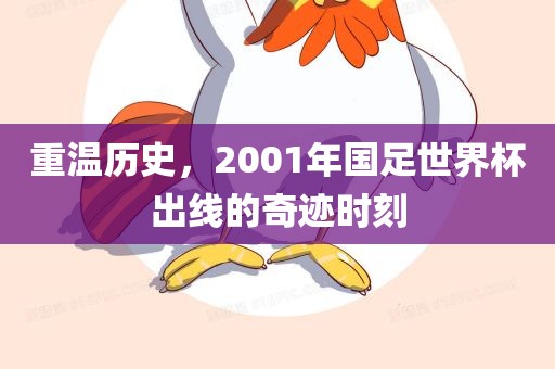 重温历史，2001年国足世界杯出线的奇迹时刻