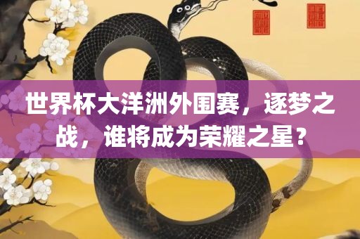 世界杯大洋洲外围赛，逐梦之战，谁将成为荣耀之星？