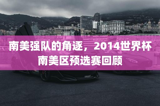南美强队的角逐，2014世界杯南美区预选赛回顾