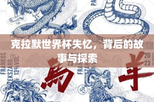 克拉默世界杯失忆，背后的故事与探索眉山市正发家政服务有限公司