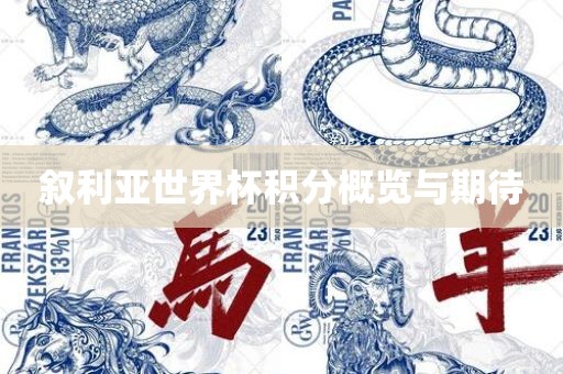 叙利亚世界杯积分概览与期待眉山市正发家政服务有限公司