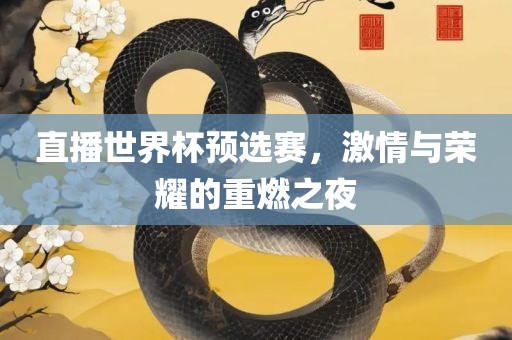 直播世界杯预选赛，激情与荣耀的重燃之夜