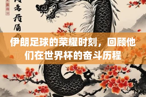 伊朗足球的荣耀时刻，回顾他们在世界杯的奋斗历程
