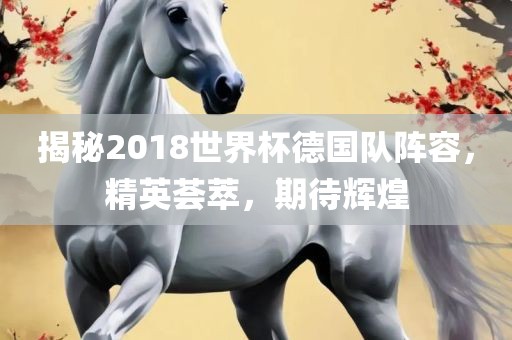 揭秘2018世界杯德国队阵容，精英荟萃，期待辉煌眉山市正发家政服务有限公司