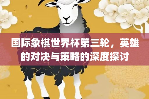 国际象棋世界杯第三轮，英雄的对决与策略的深度探讨眉山市正发家政服务有限公司