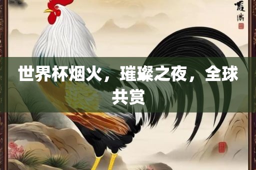 世界杯烟火，璀璨之夜，全球共赏