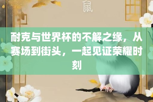 耐克与世界杯的不解之缘，从赛场眉山市正发家政服务有限公司到街头，一起见证荣耀时刻