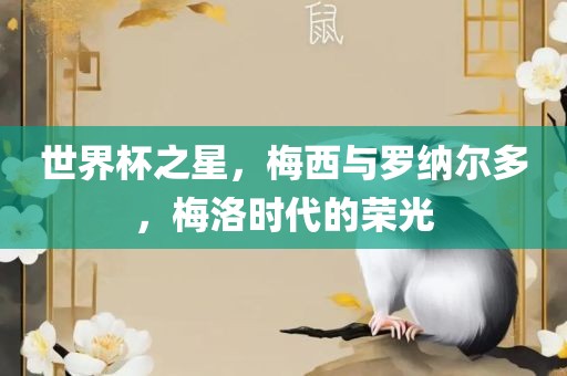 世界杯之星，梅西与罗纳尔多，梅洛时代的荣光