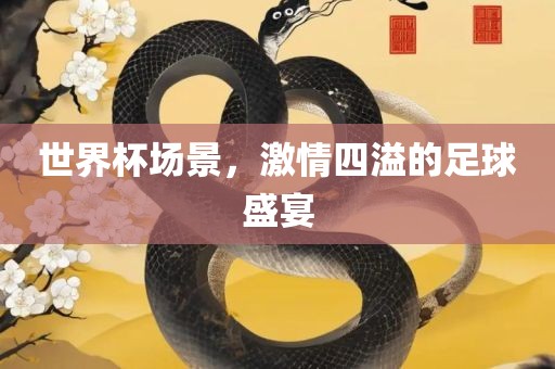 世界杯场景，激情四溢的足球盛宴