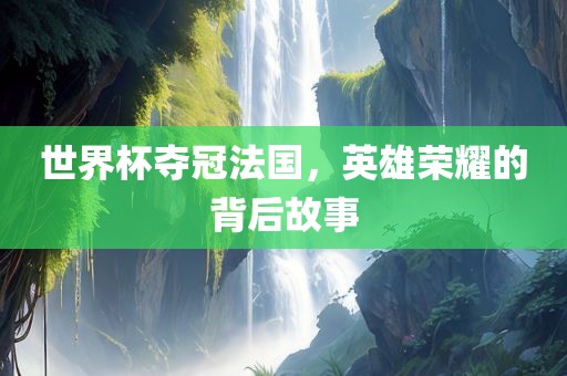 世界杯夺冠法国，英雄荣耀的背后故事