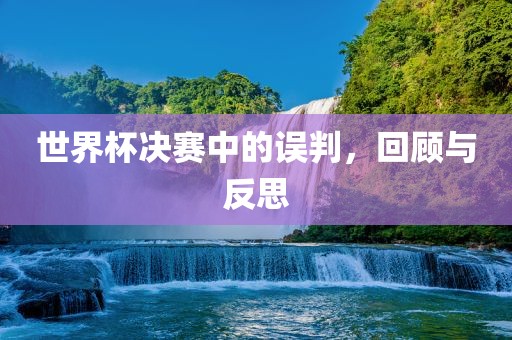 世界杯决赛中的误判，回顾与反思