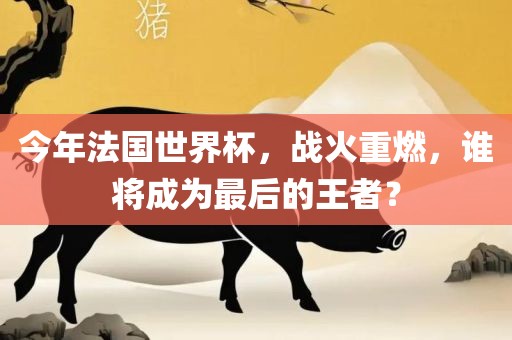 今年法国世界杯，战火重燃，谁将成为最后的王者？