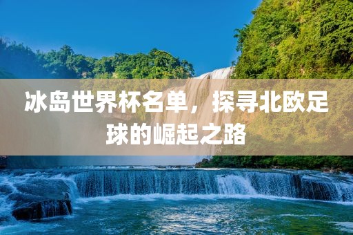 冰岛世界杯名单，探寻北欧足球的崛起之路