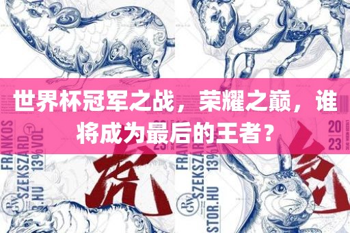 世界杯冠军之战，荣耀之巅，谁将成为最后的王者？